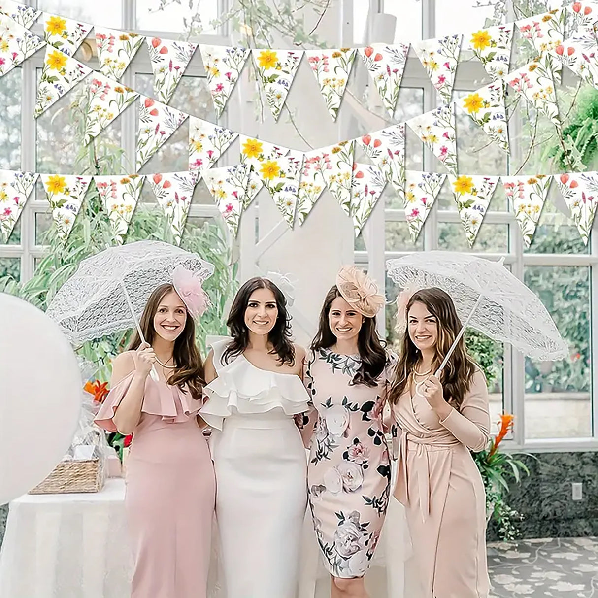 Wildflower Triangle Banner