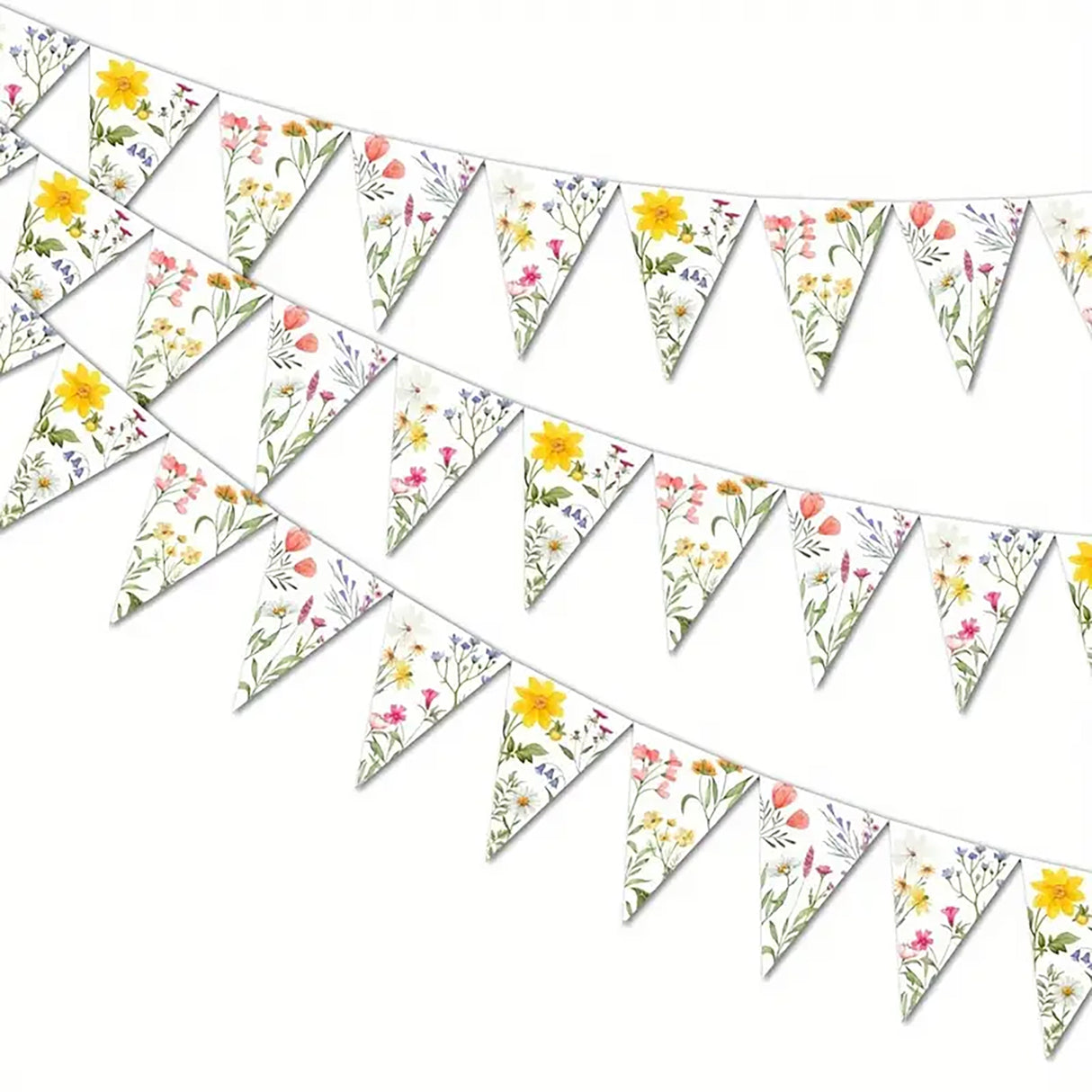 Wildflower Triangle Banner