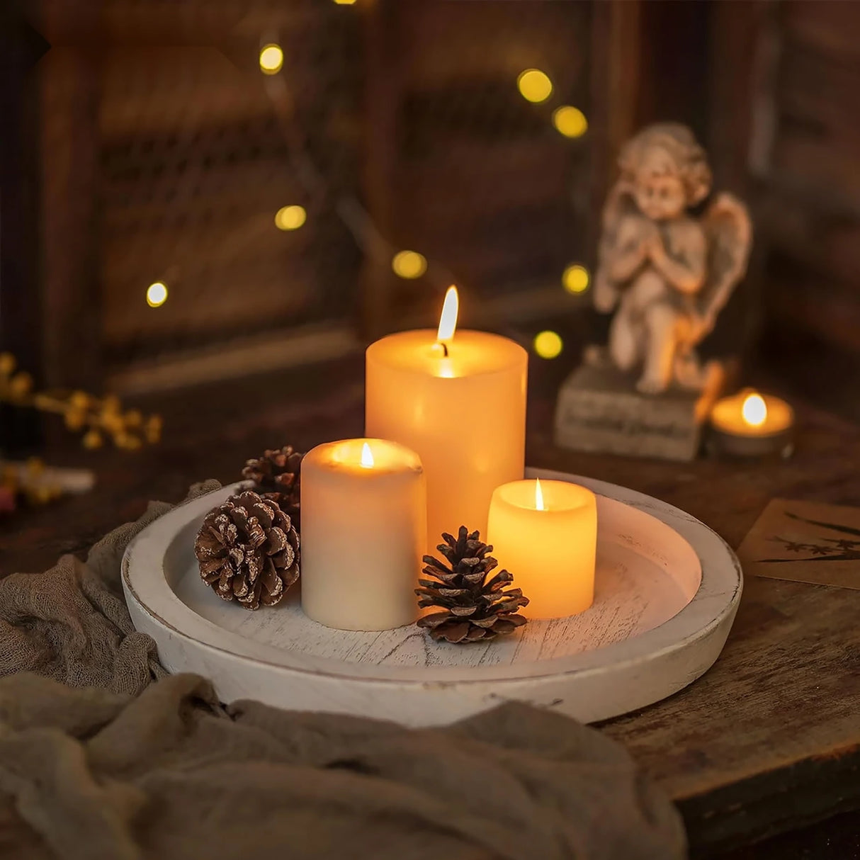 Wooden Round Tray