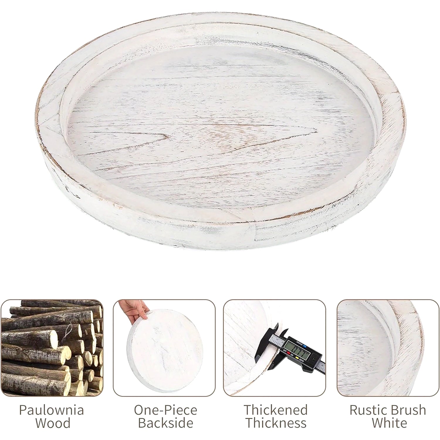 Wooden Round Tray