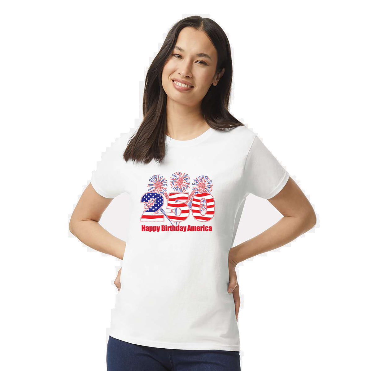 250 American Birthday Basic T-Shirt
