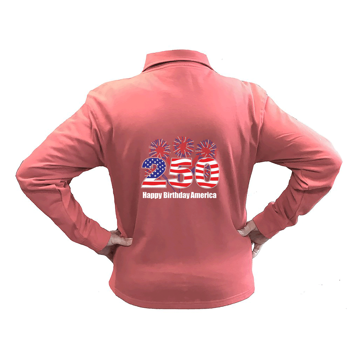 250 American Birthday Crystal Cardigan