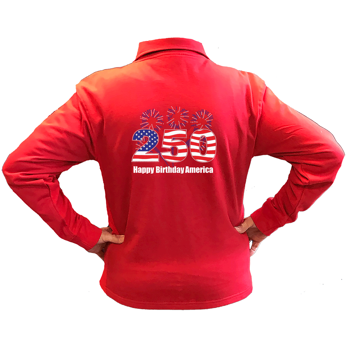 250 American Birthday Crystal Cardigan