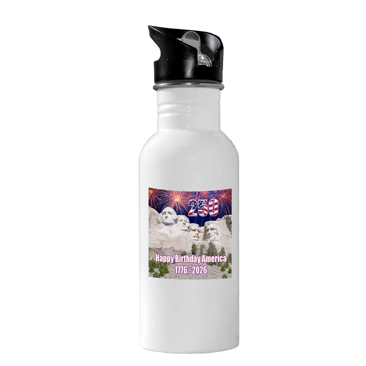 250 American Birthday Aluminum Water Bottle