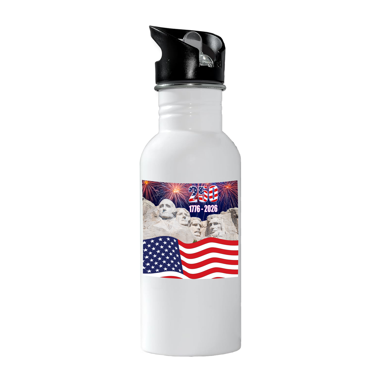 250 American Birthday Aluminum Water Bottle