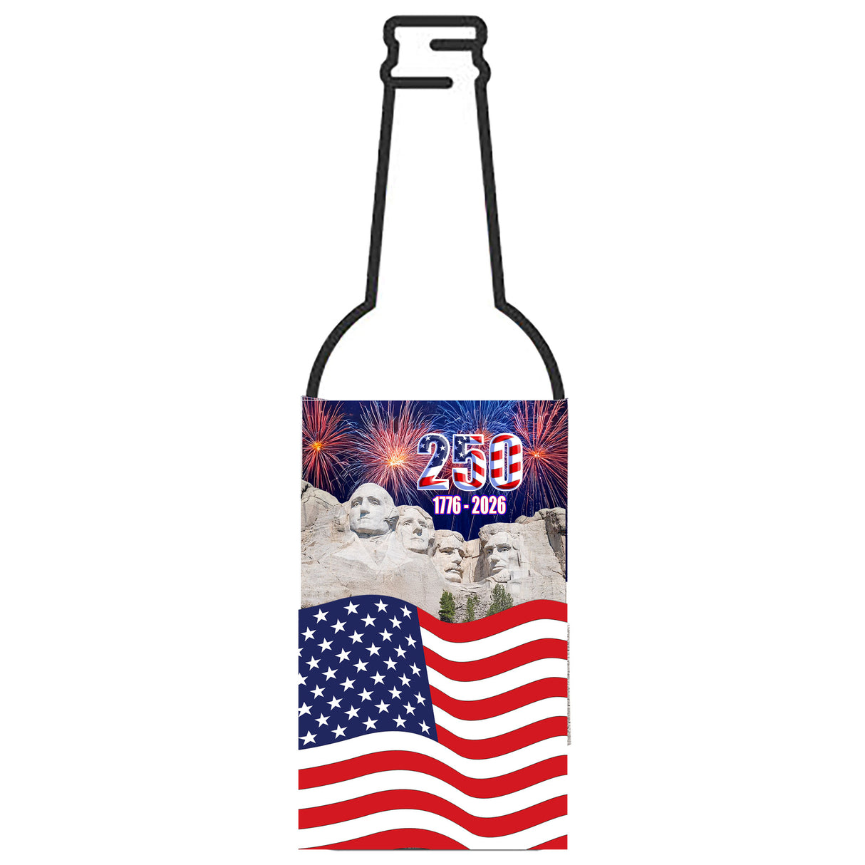 250 American Birthday Bottle Hugger