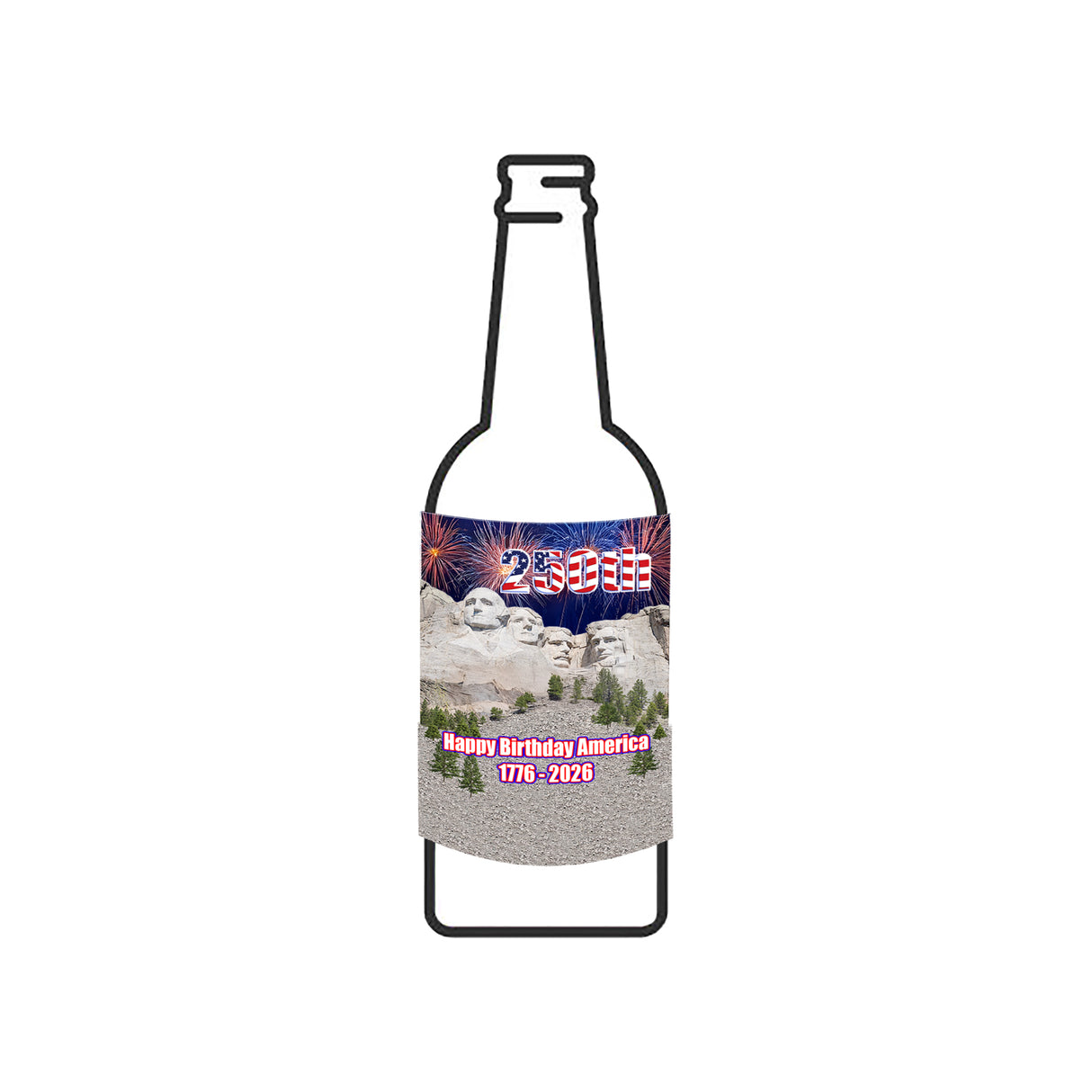 250 American Birthday Bottle Hugger