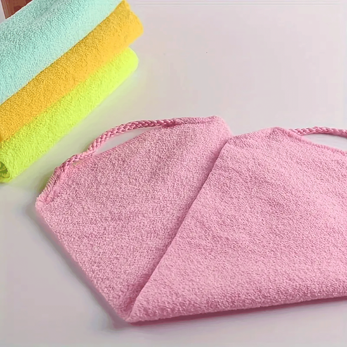 Adjustable Back Scrub Towel with Handle