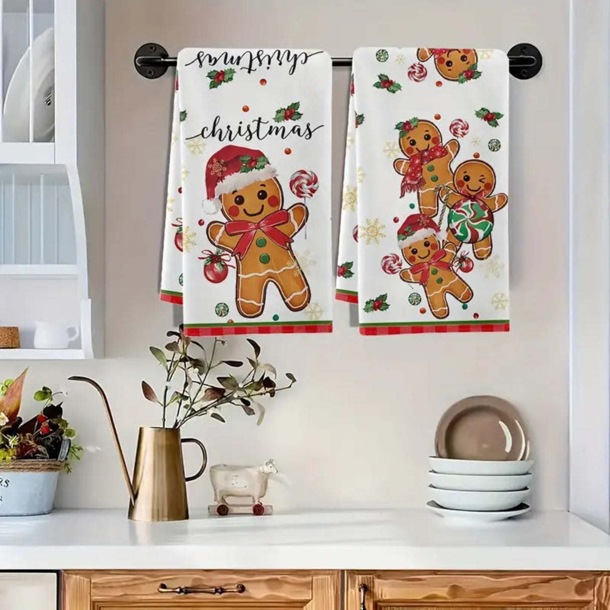 Gingerbread Hand Towel Set