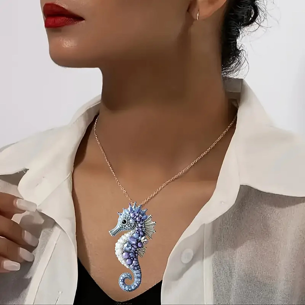 Sea horse Necklace Set