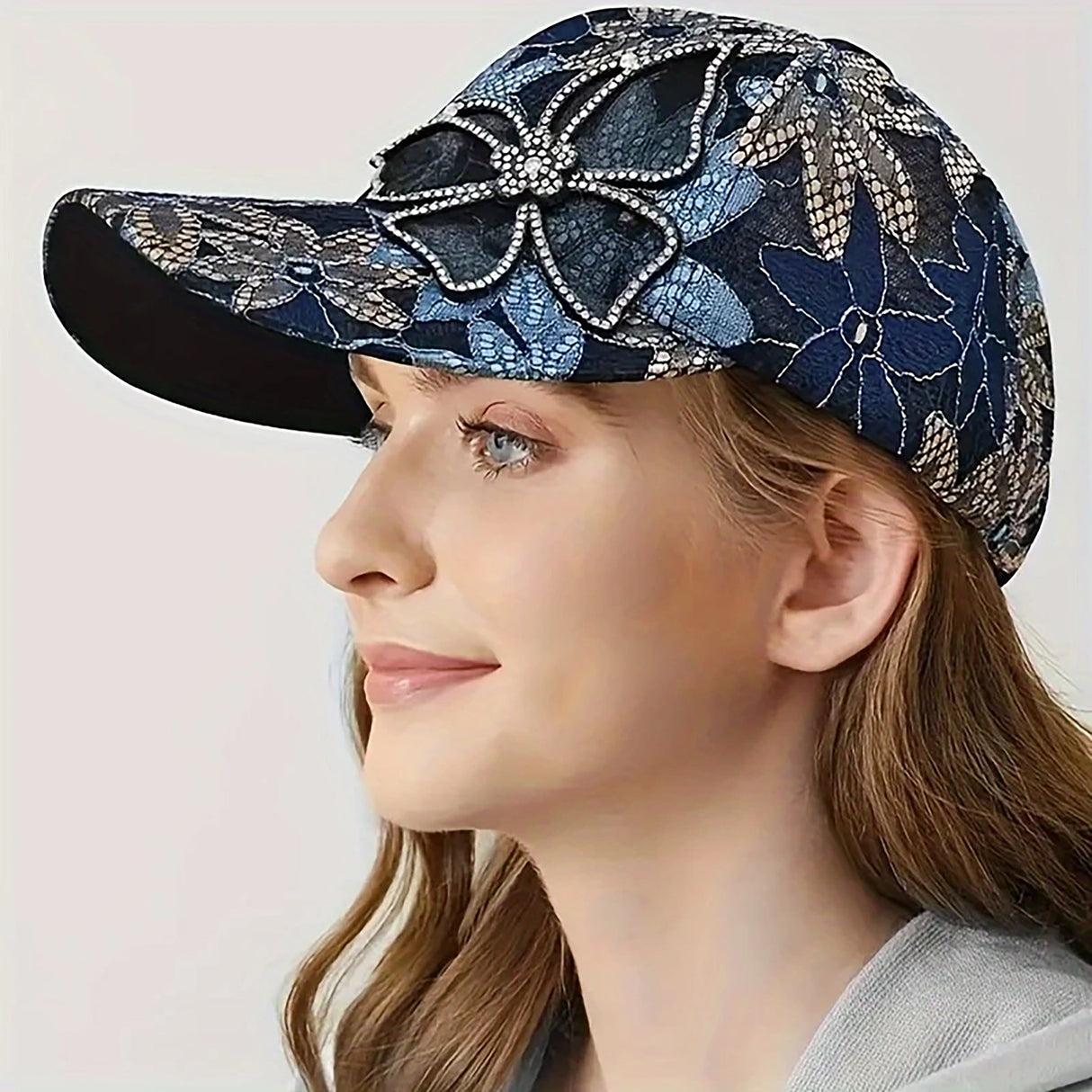 Bethany Butterfly Sequin Baseball hat