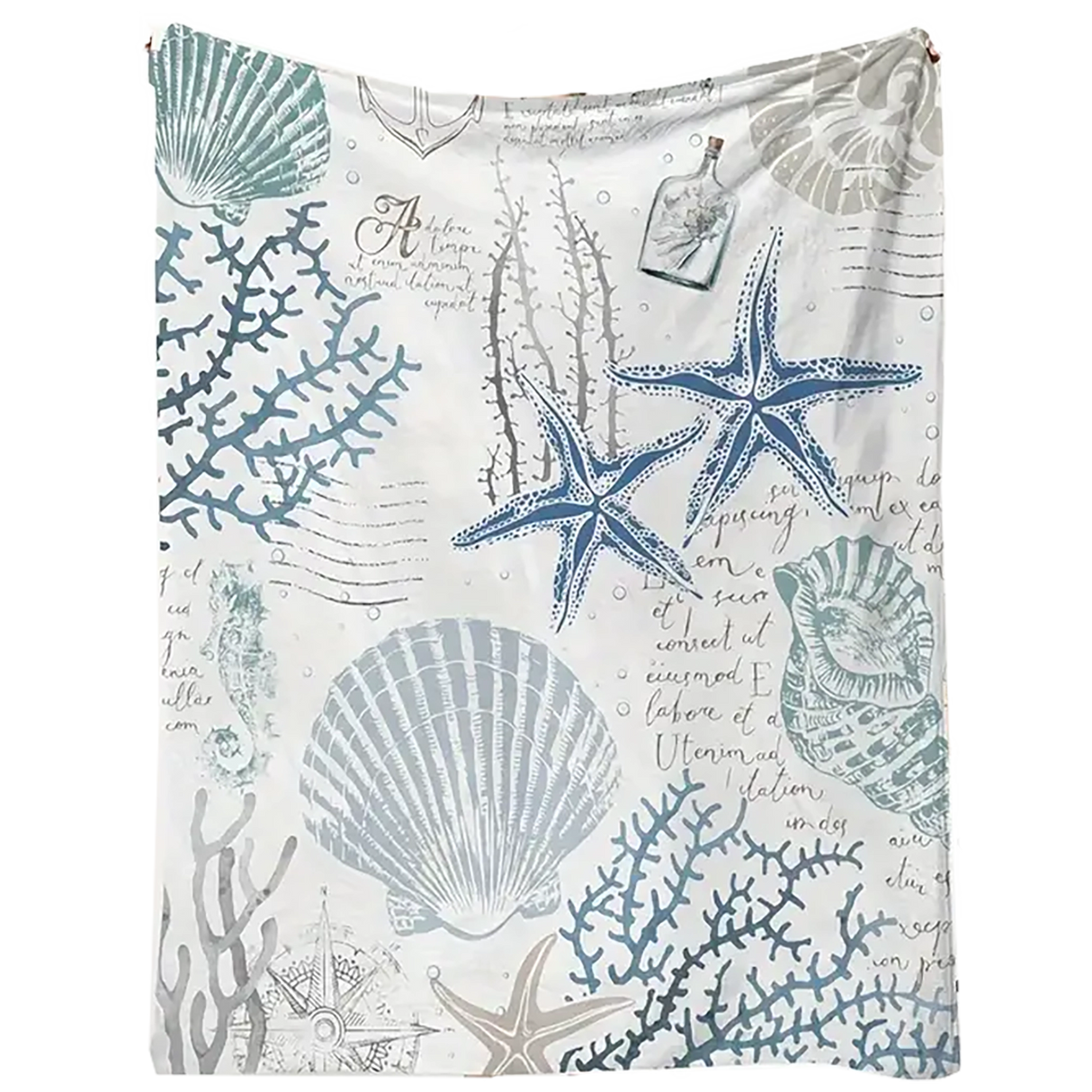 Cozy Vintage Nautical Throw Blanket