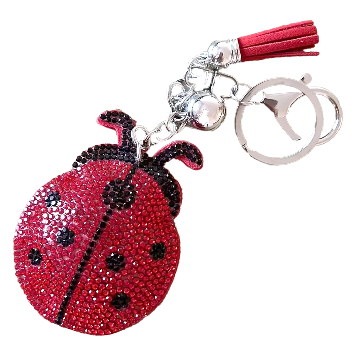 Ladybug Crystal Keychain