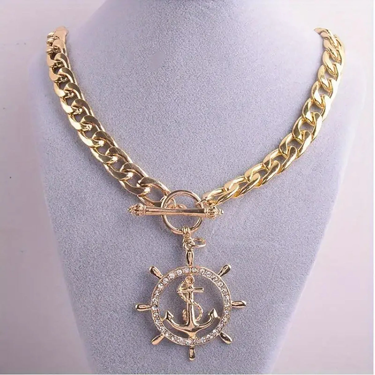 Men’s Anchor Pendant Necklace