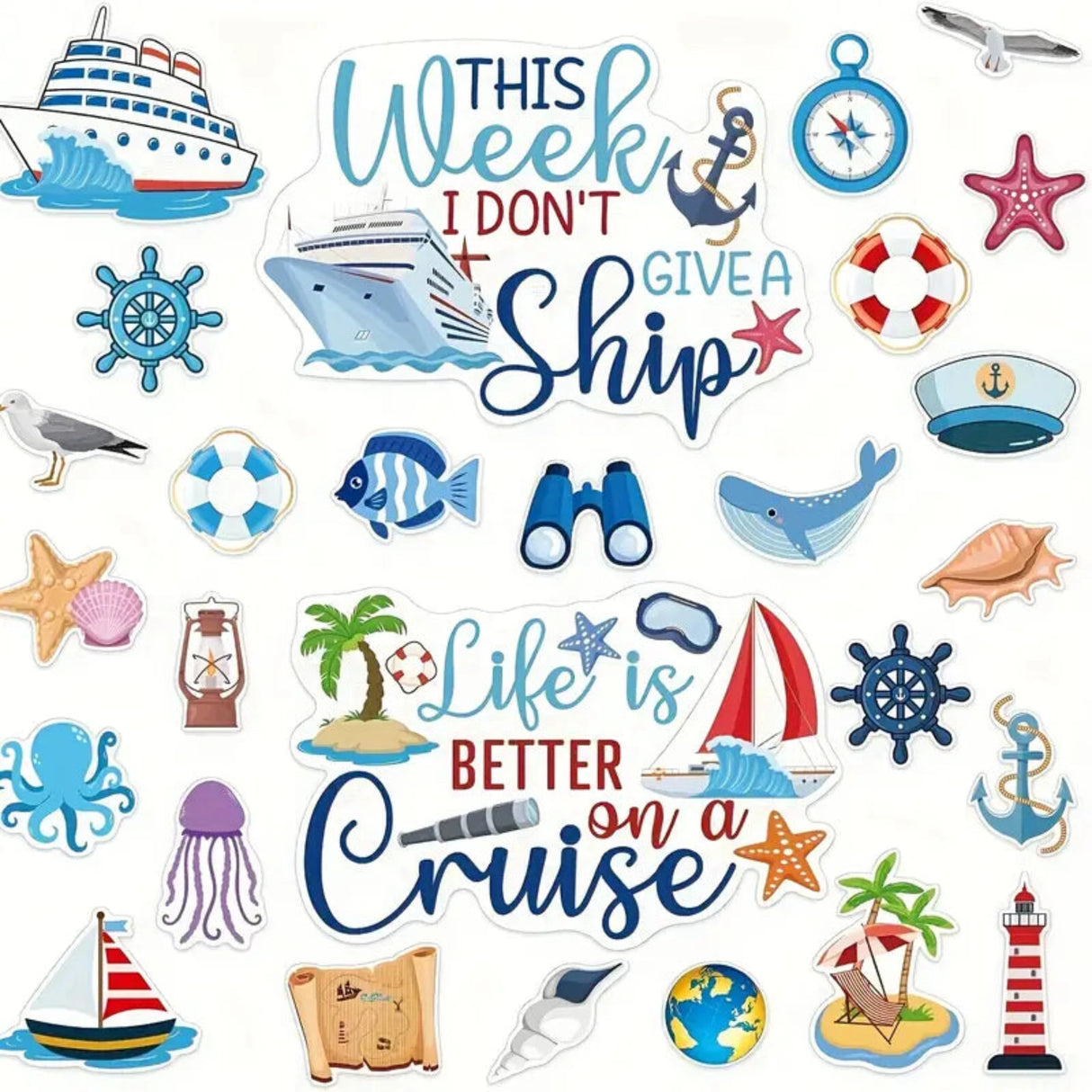 Nautical Cruise Magnet Set