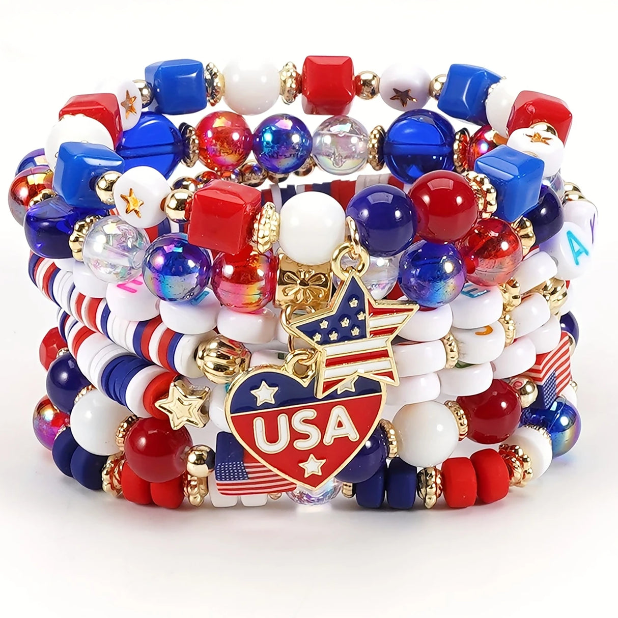 Americana Beaded Bracelet