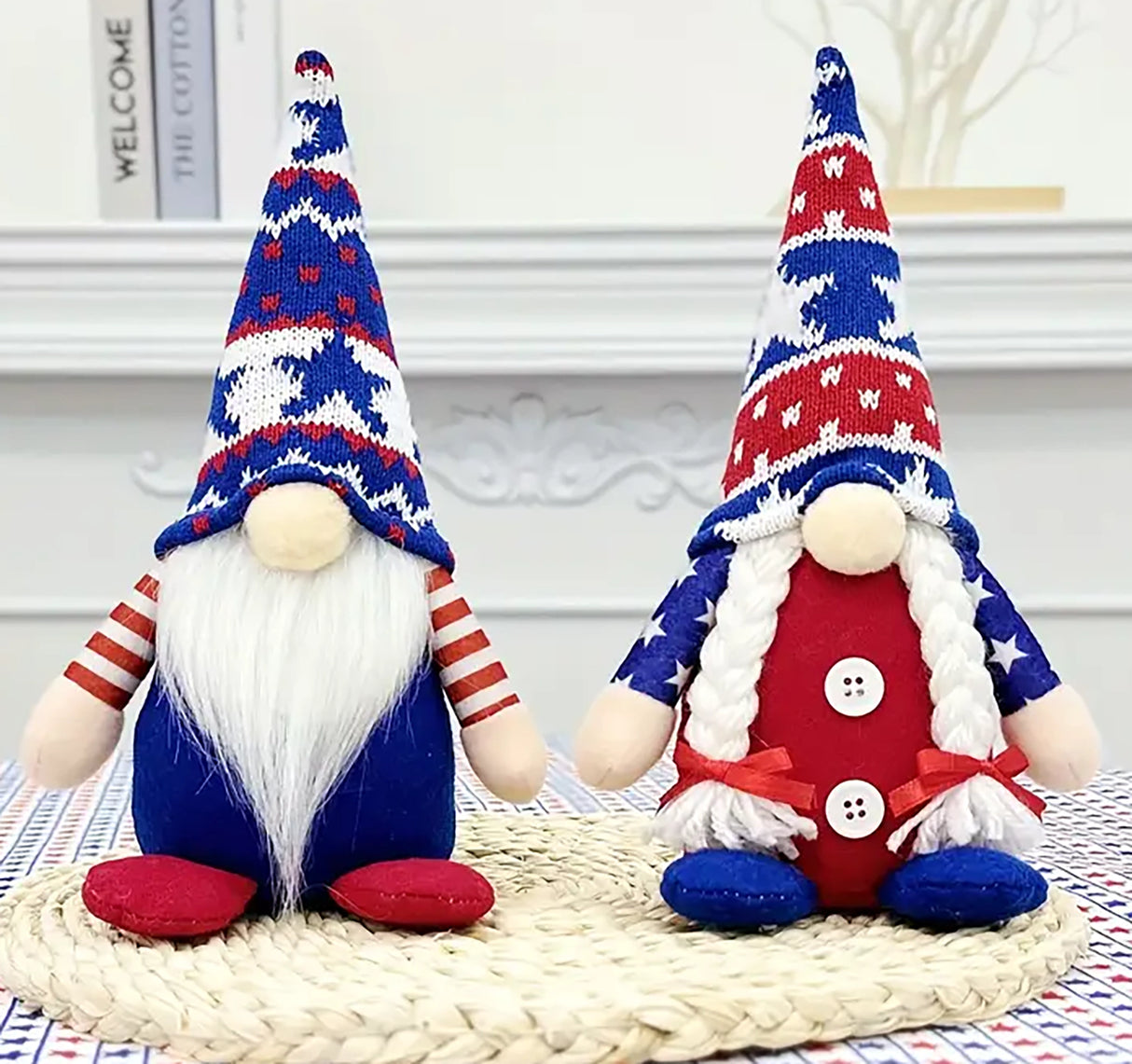 Patriotic Gnome Plush Dolls