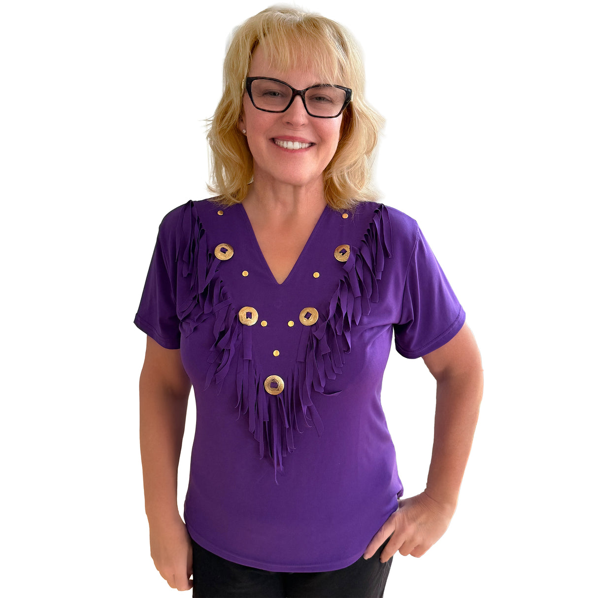 Clara Conch Western Blouse