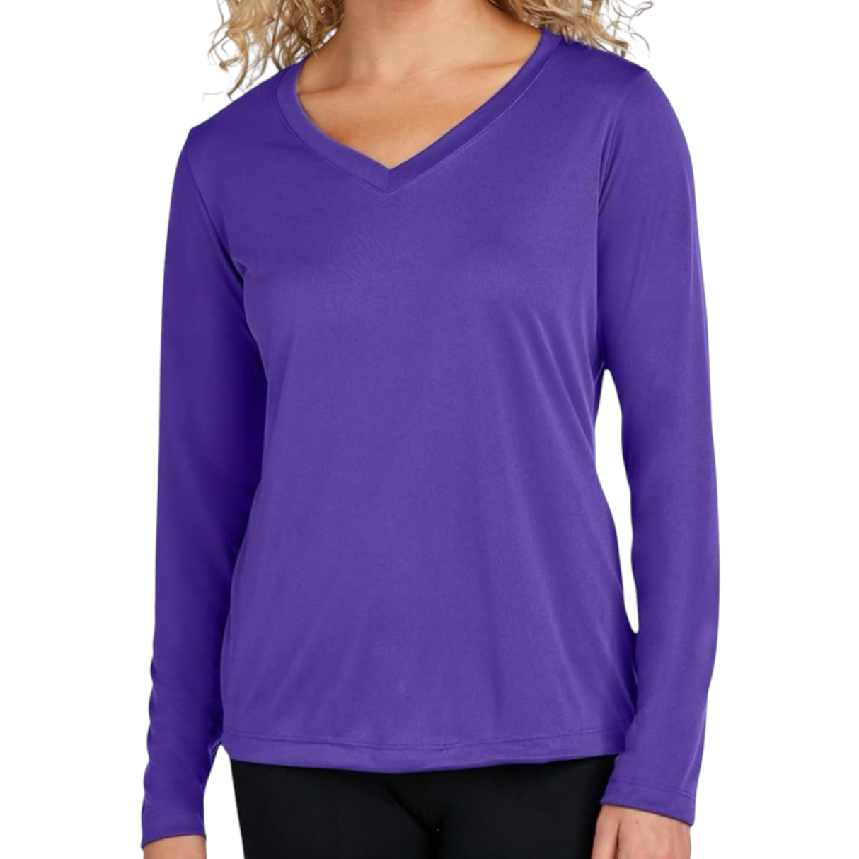 Women's Long Sleeve V-Neck Tee