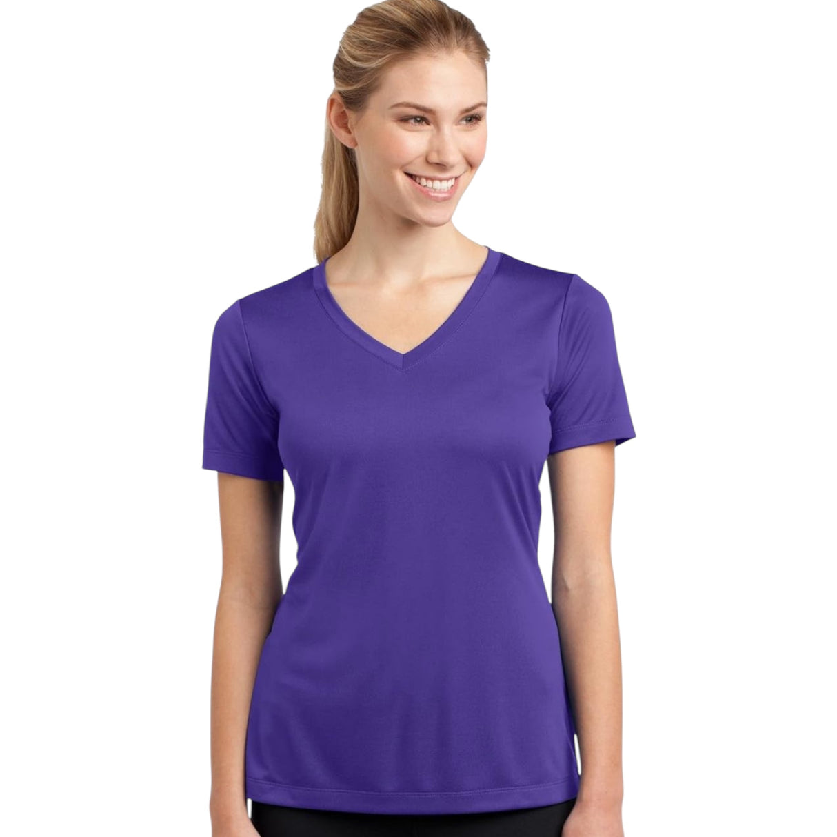 Ladies' V-Neck Short Sleeve T-Shirt