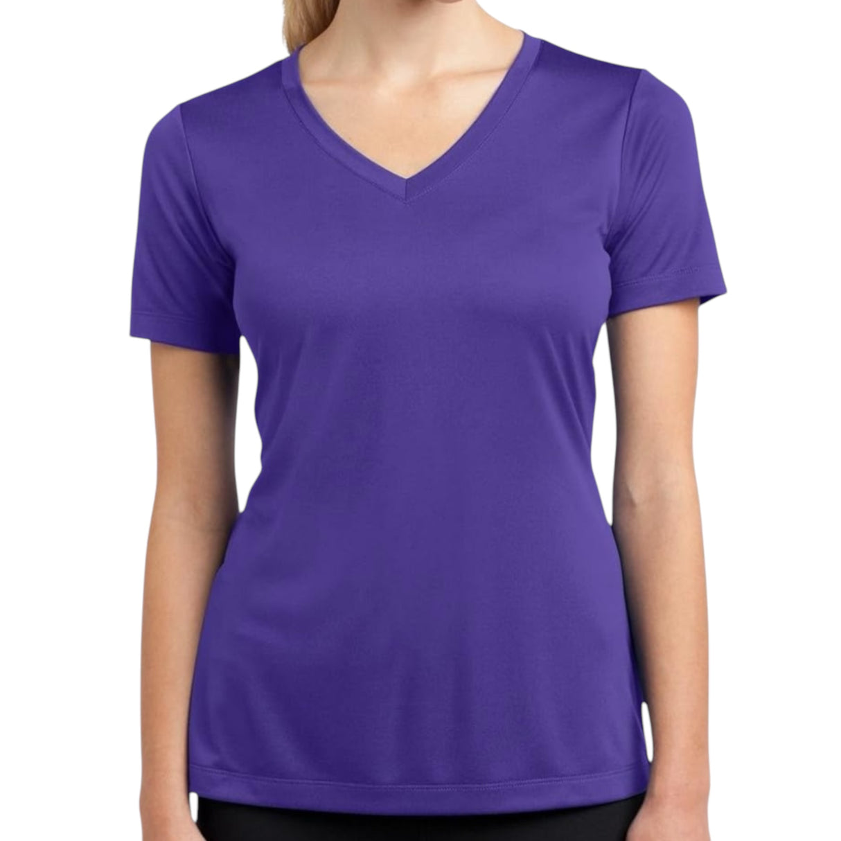 Ladies' V-Neck Short Sleeve T-Shirt