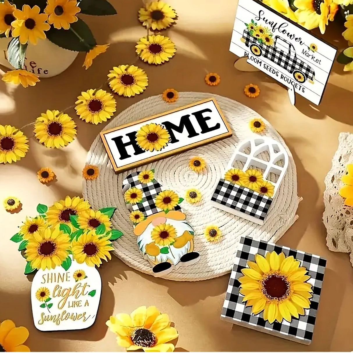 22PCS Sunflower Decoration Set