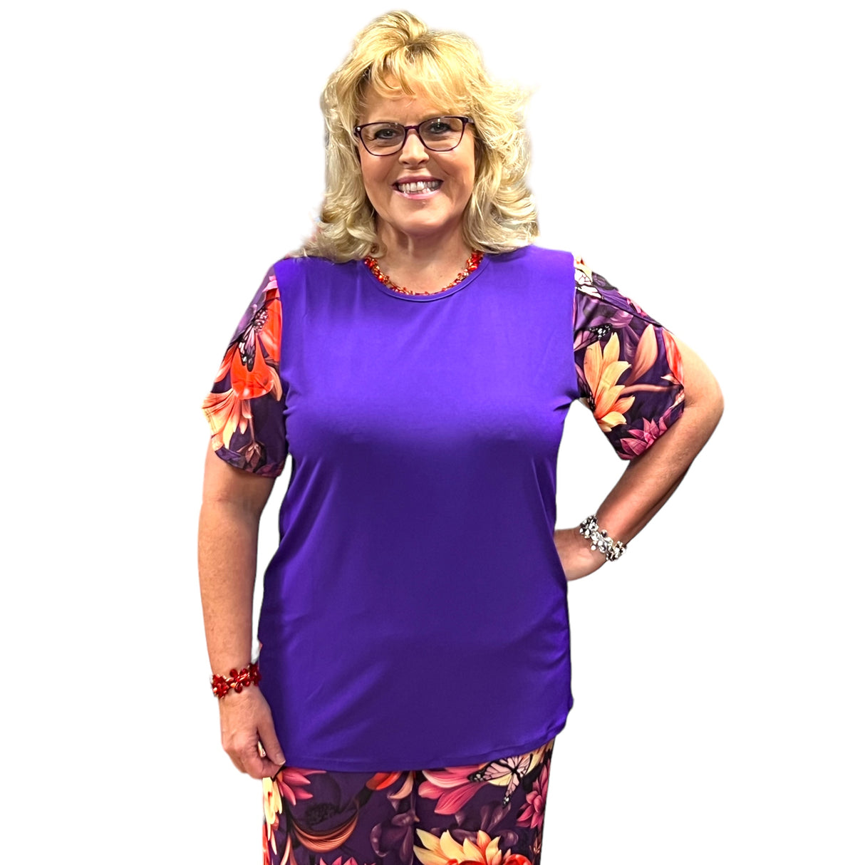 Royal Basic - Abigale Butterfly Sleeve Fashion Top