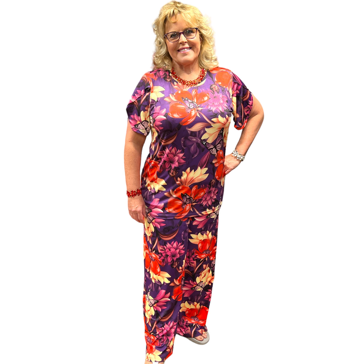 Royal Basic - Abigale Full Butterfly Fashion Top