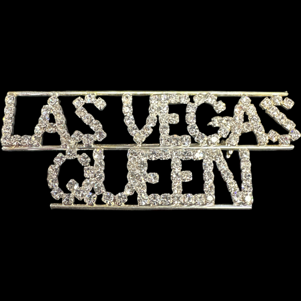 Las Vegas Queen Rhinestone Pin