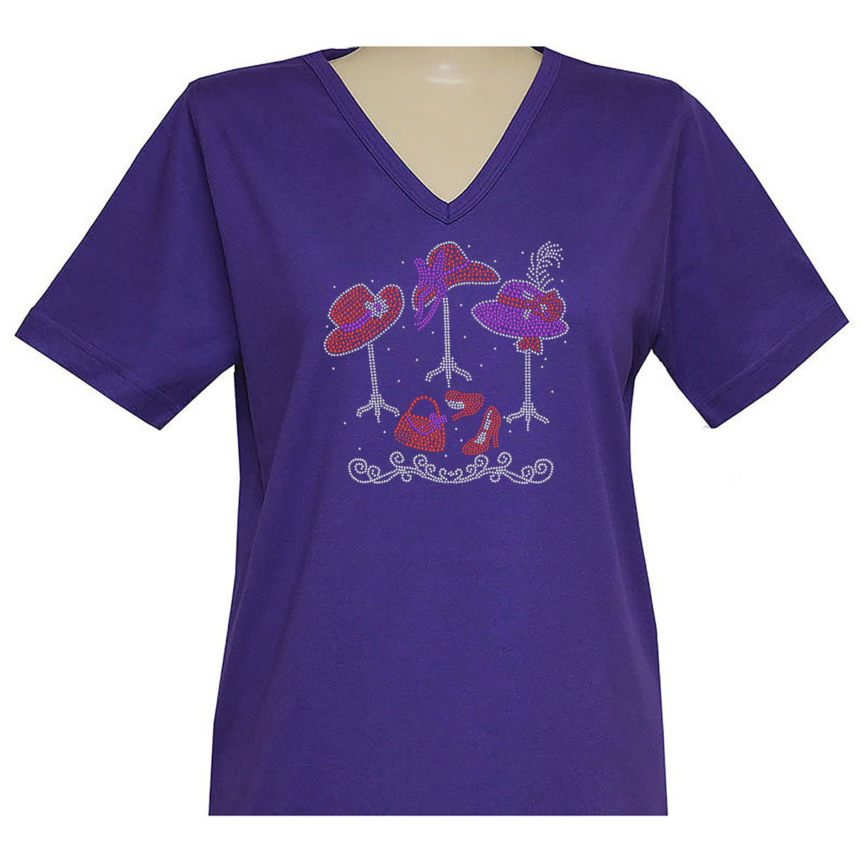 Hats Short Sleeve V Neck