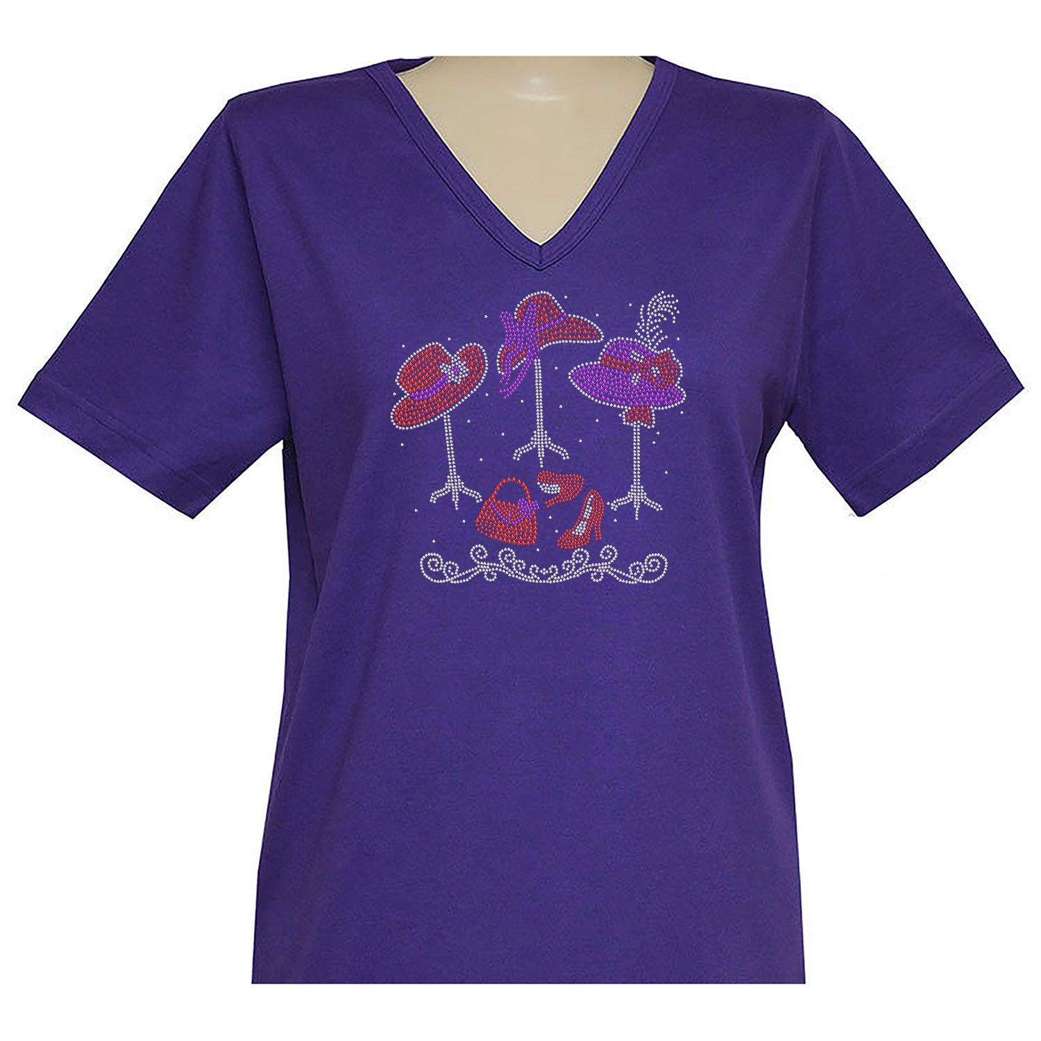 Hats Short Sleeve V Neck