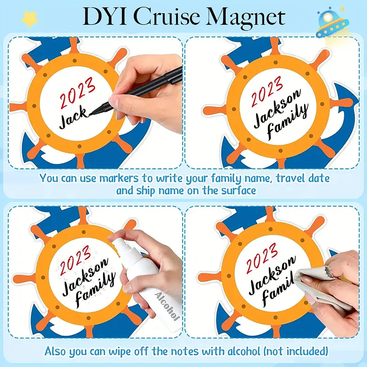 Personalized Cruise Door Magnet