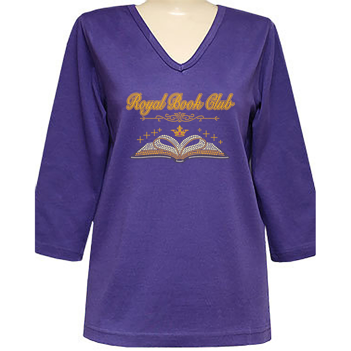 Royal Book Club 3/4 V-Neck Classic