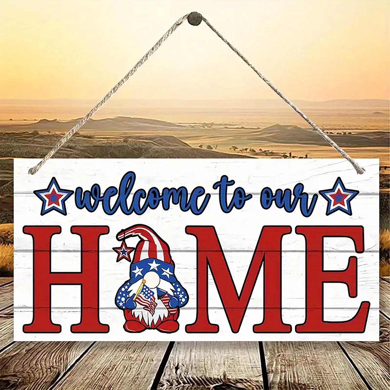 Patriotic Gnome Sign