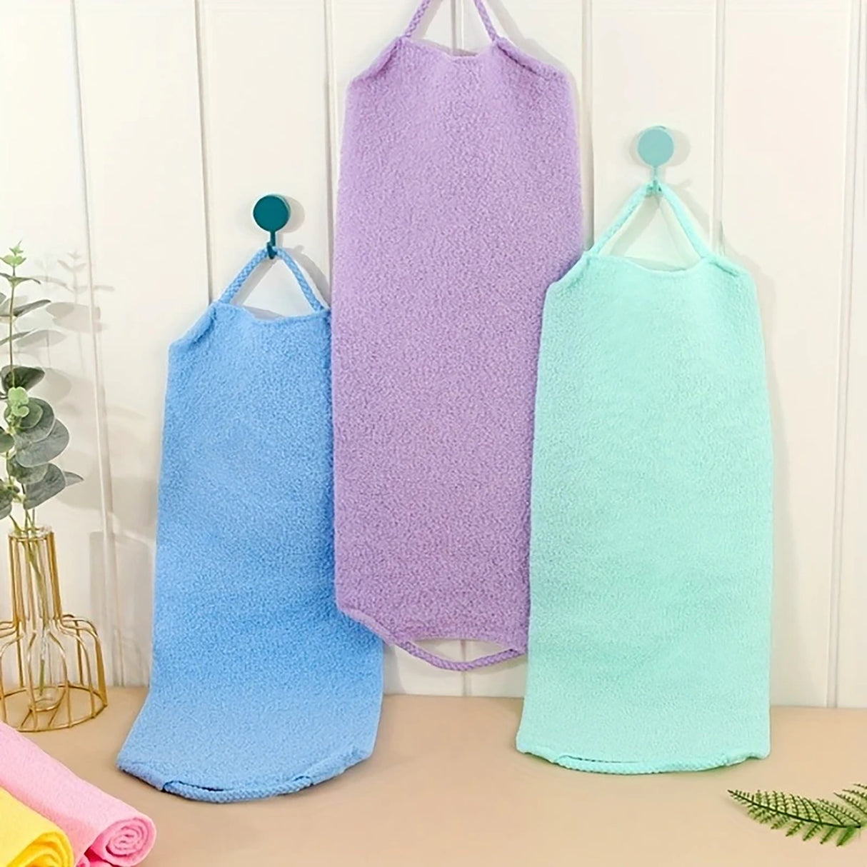 Adjustable Back Scrub Towel with Handle