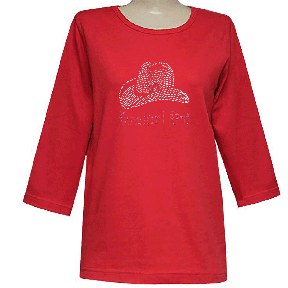 Cowgirl Up 3/4 Scoop Neck Shirt