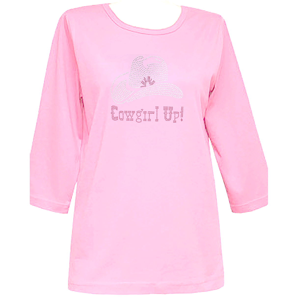 Cowgirl Up 3/4 Scoop Neck Shirt
