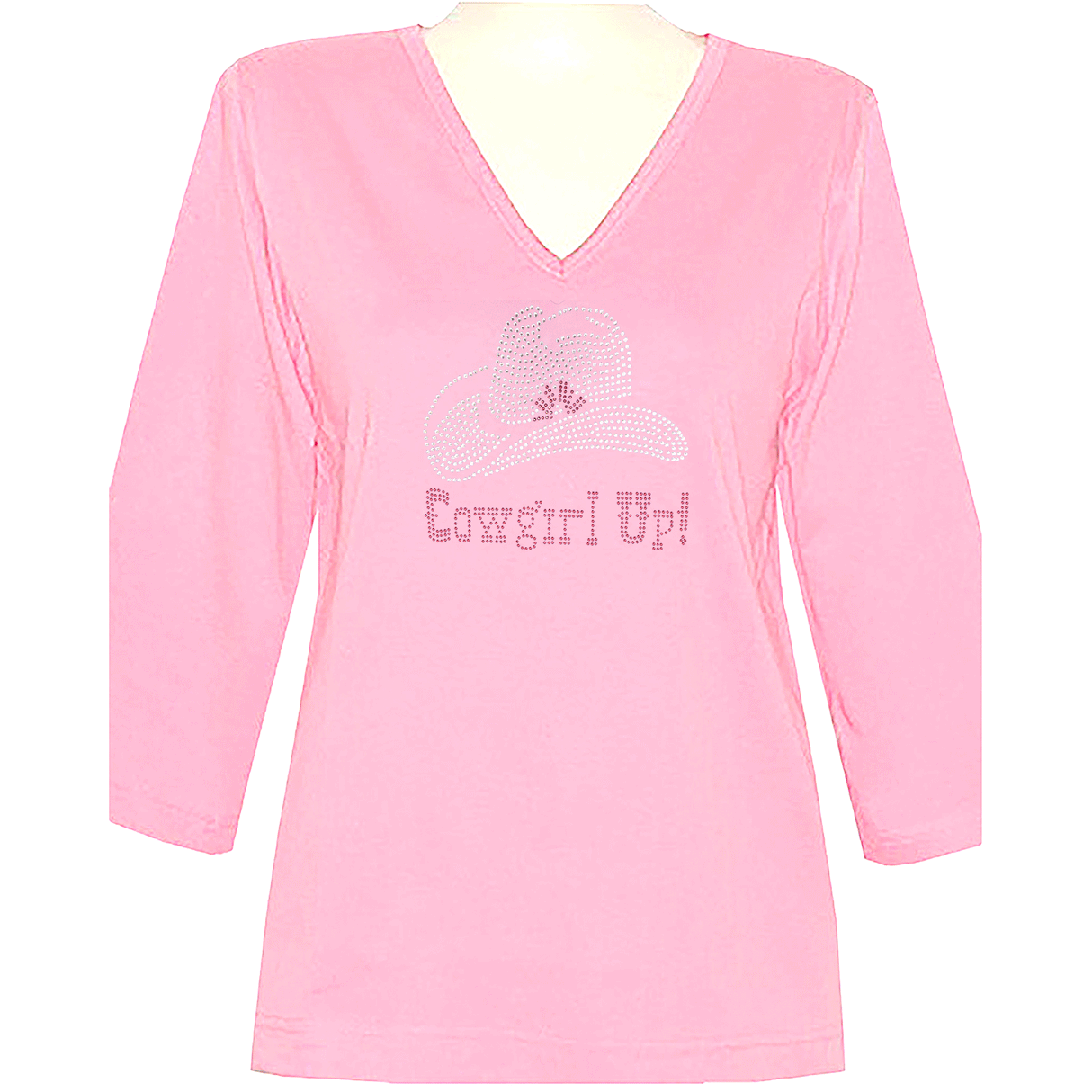 Cowgirl Up 3/4 V-Neck Shirt