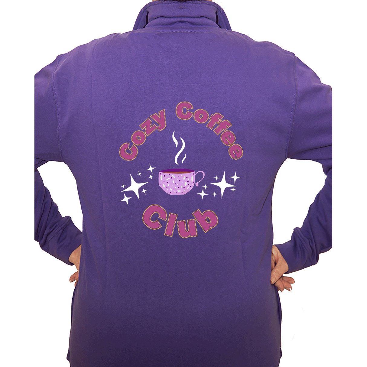 Cozy Coffee Club Crystal Cardigan