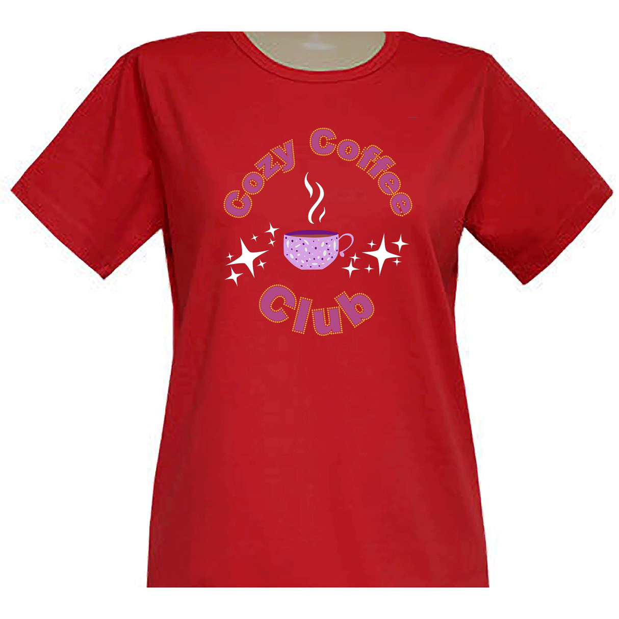 Cozy Coffee Club Short Sleeve Scoop Neck