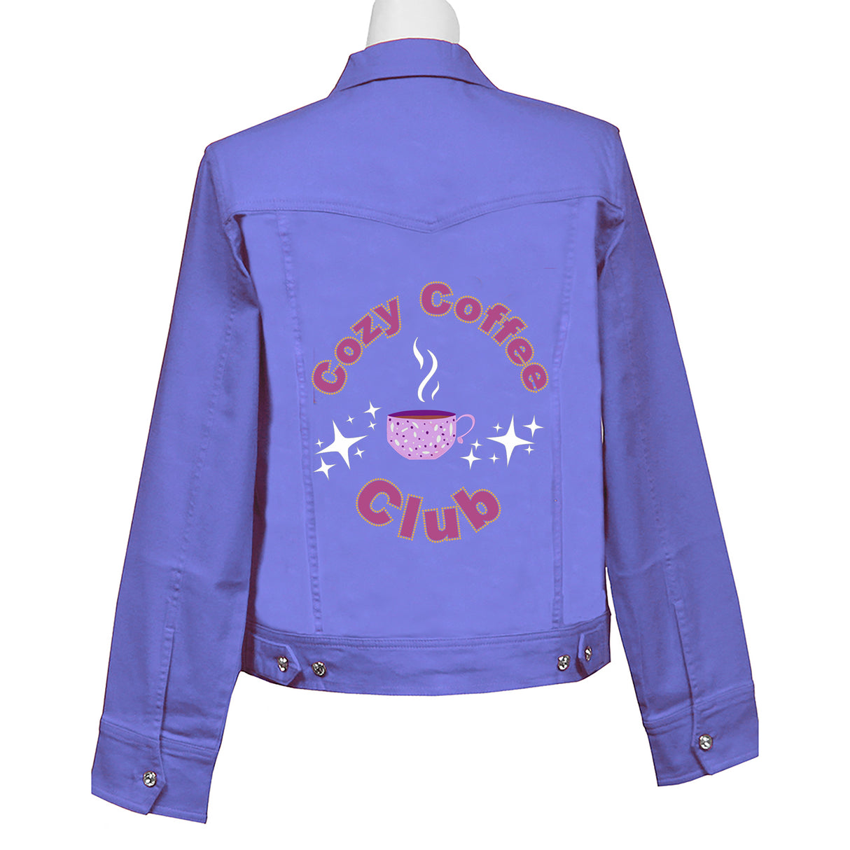 Cozy Coffee Club Classic Denim Jacket