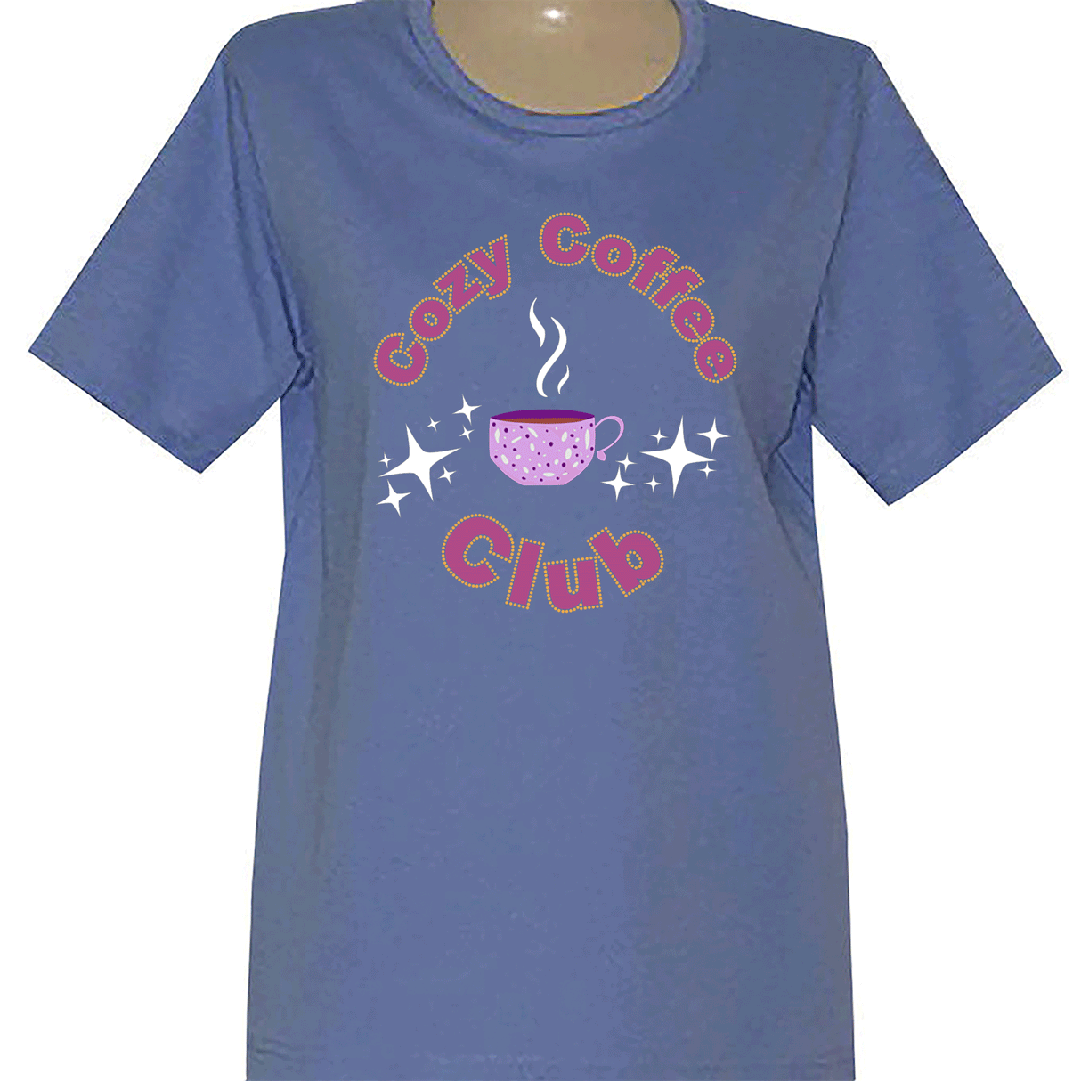 Cozy Coffee Club Short Sleeve Scoop Neck