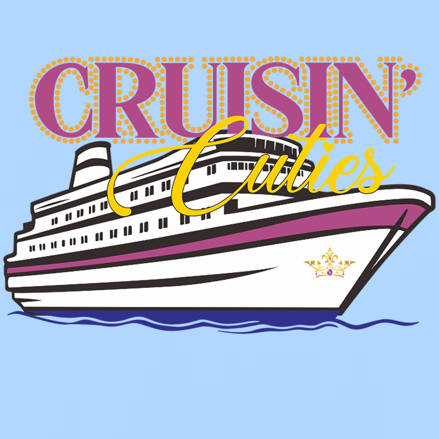 Cruisin Cuties 3/4 Scoop Neck