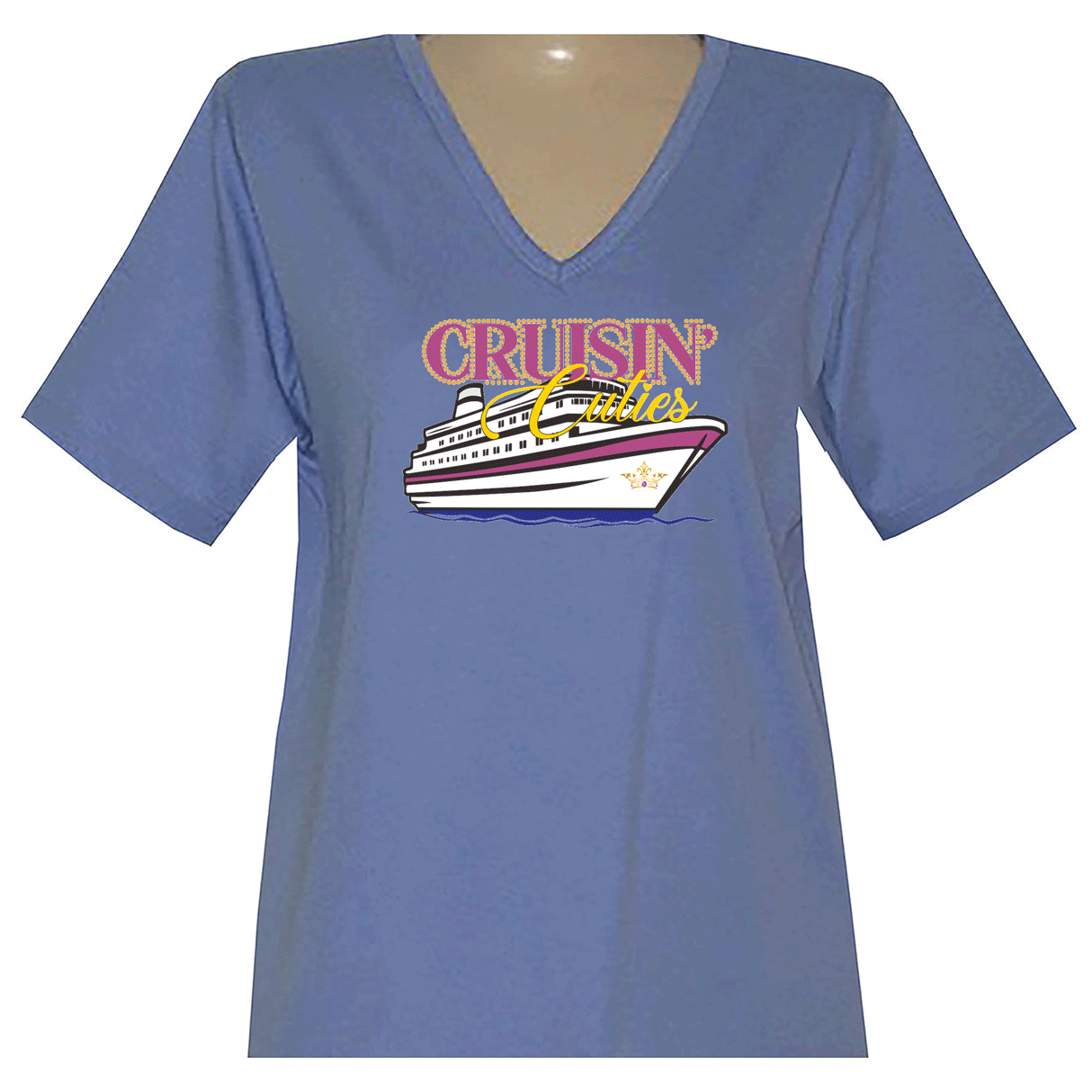 Cruisin Cuties Short Sleeve V Neck - Alaska