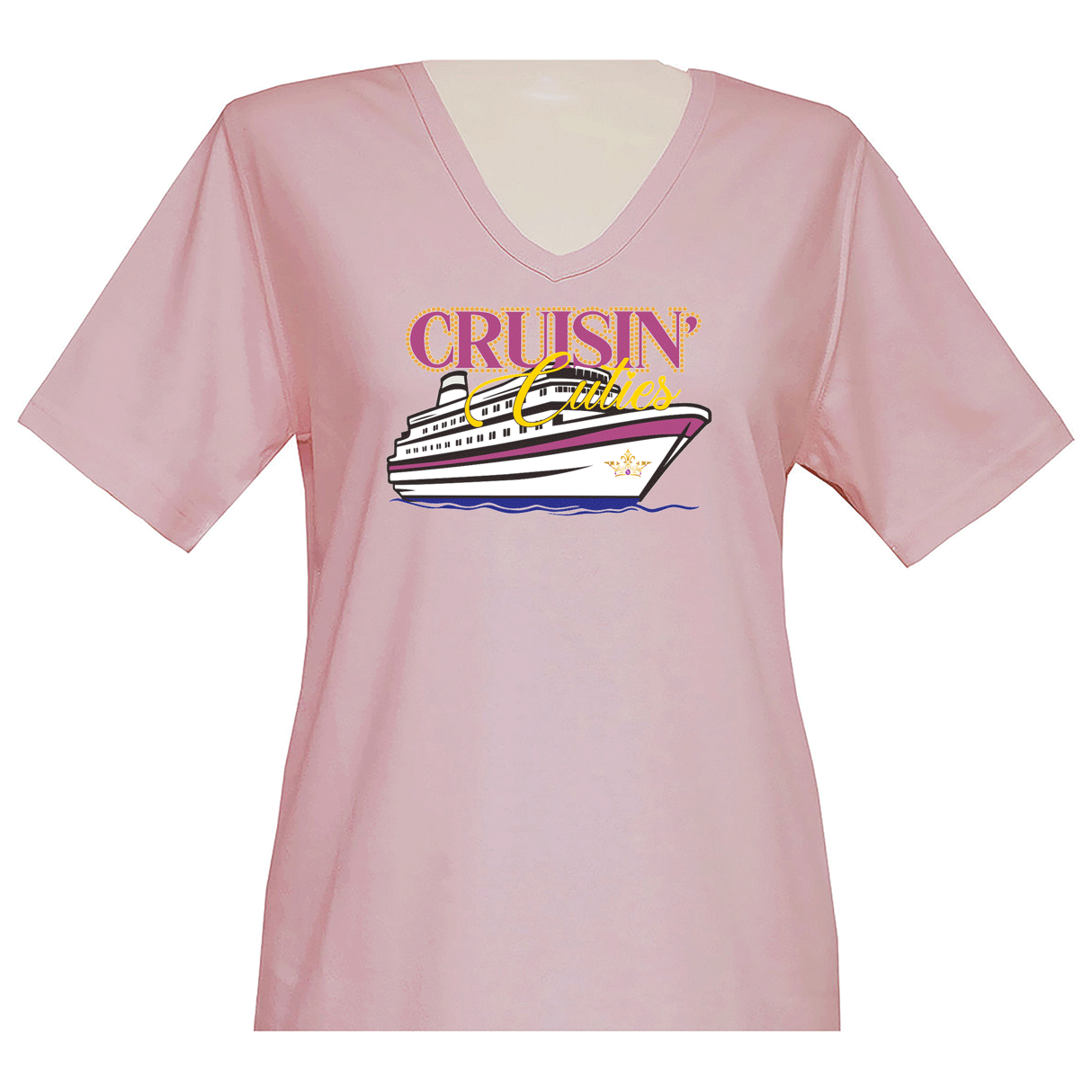 Cruisin Cuties Short Sleeve V Neck - Alaska