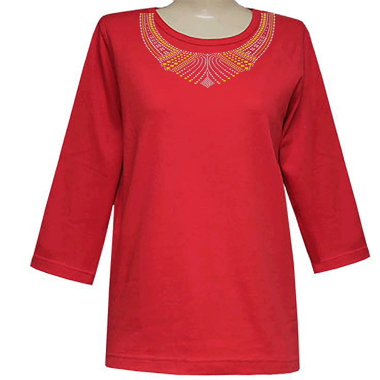 Cynthia 3/4 Scoop Neck Shirt