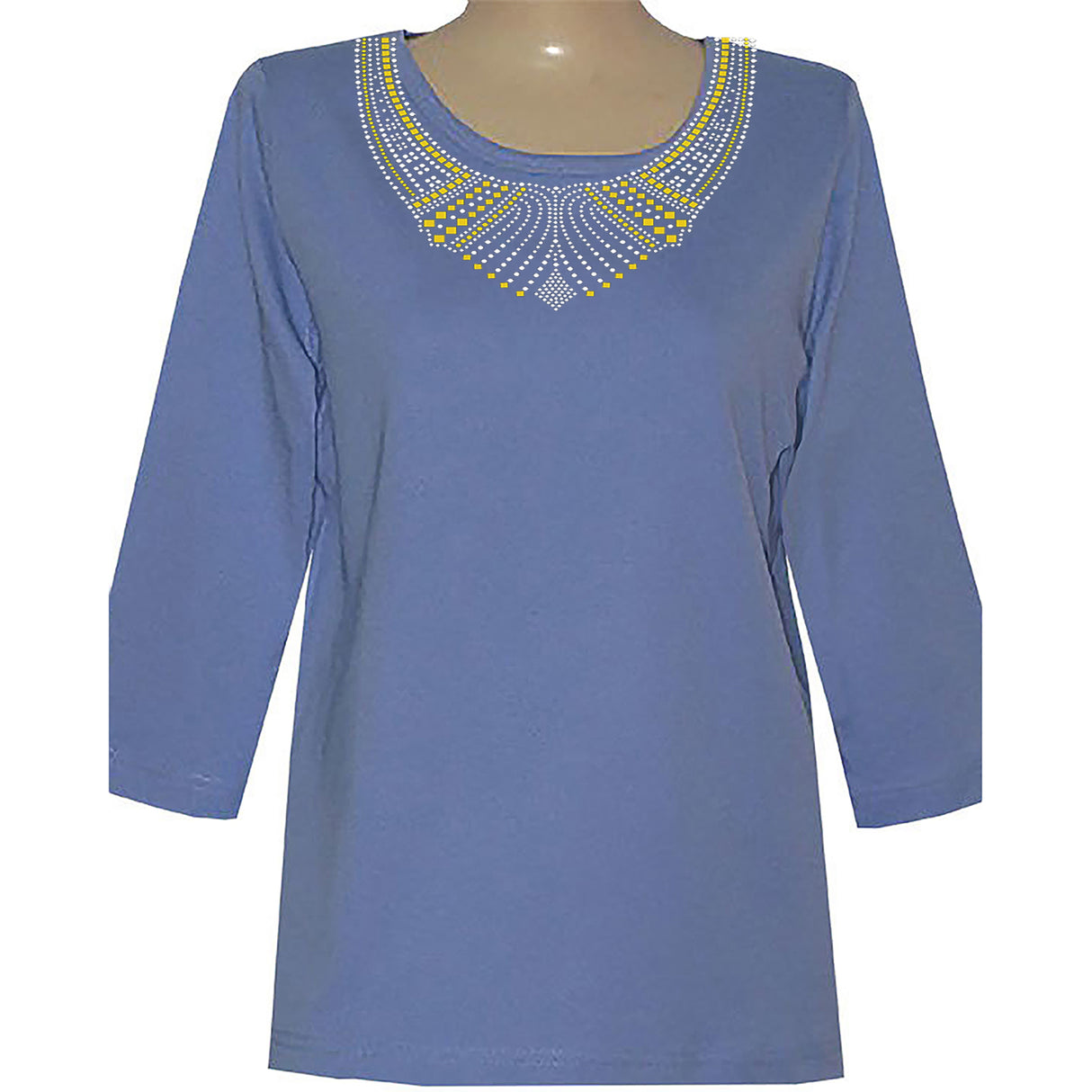 Cynthia 3/4 Scoop Neck Shirt