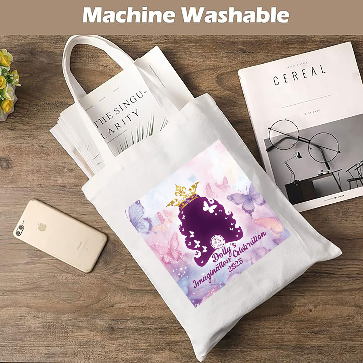 Dolly Canvas Tote Bags