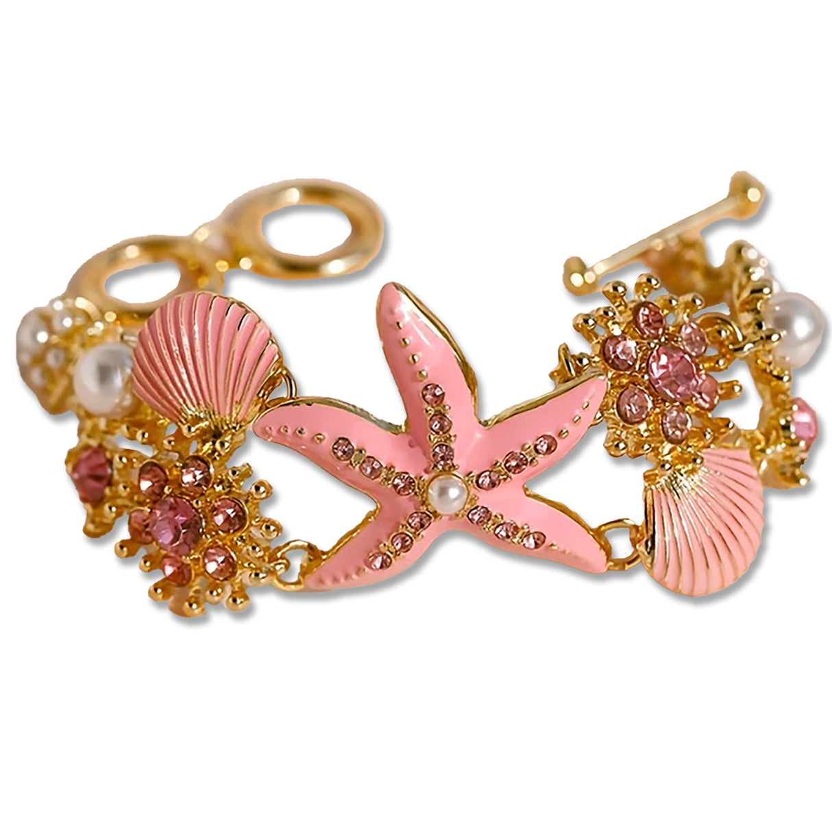 Ocean Starfish & Seashell Bracelet