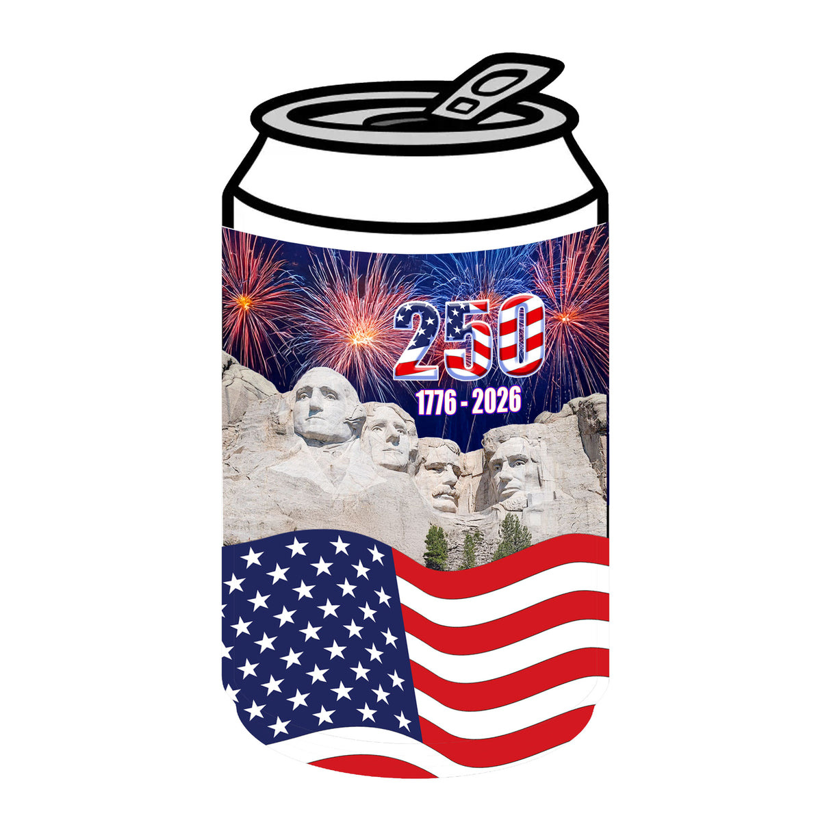 250 American Birthday Can Hugger